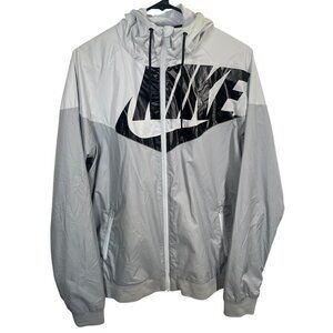 Nike Sportswear GX 1 Windrunner Track Jacket Mens Medium 902351 Hood Gray Pocket